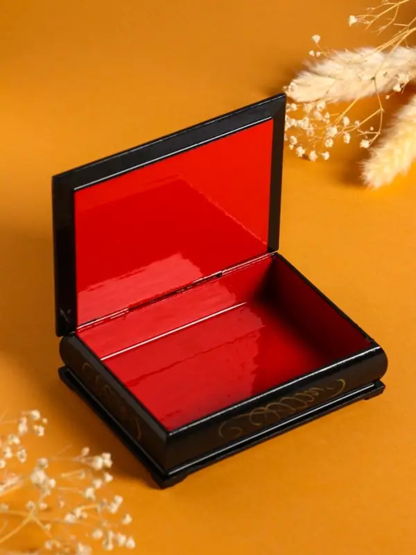 Шкатулка «Пара лошадей», 10×14 см, лаковая миниатюра