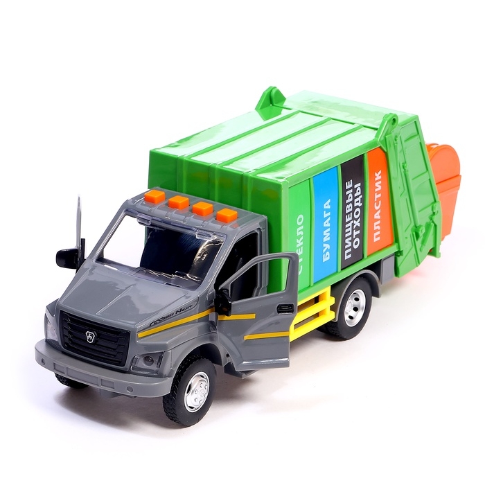 Машинка - мусоровоз «ГАЗОН NEXT» 22 см, инерция, свет, звук Машинка - мусоровоз «ГАЗОН NEXT» 22 см, инерция, свет, звук