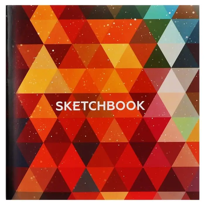 Скетчбук 165 х 165 мм, 40 листов "Графика", обложка мелованный картон, блок 100 г/м&sup2;