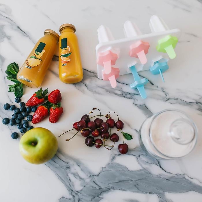 Форма для мороженого «Звезда», 6 ячеек, цвет прозрачный Форма для мороженого «Звезда», 6 ячеек, цвет прозрачный