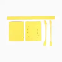 Набор для создания сумки из фетра "Медвежонок", цвет желтый