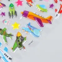 Объёмные наклейки для декора &laquo;Транспорт&raquo;, пластик, 14.5&times;22 см