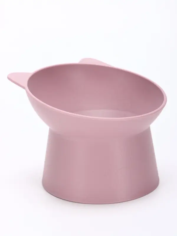 Миска для животных &laquo;КИСА&raquo;, 200 мл, покрытие софт-тач, пластик, лавандовая