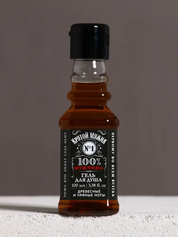 Гель для душа во флаконе виски &laquo;Крутой мужик&raquo;, 100 мл, аромат древесный