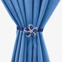 Подхват для штор &laquo;Цветок ромашка&raquo;, d=5.5 см, синий