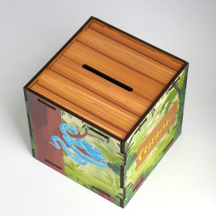 Копилка куб  Копилка куб "Змея. Сочиняй мечты" 10х10х10 см