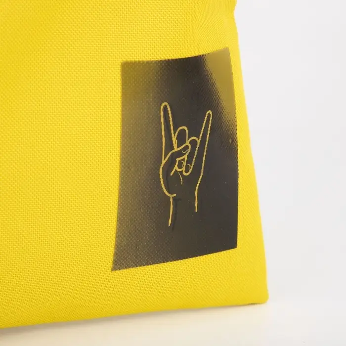 Сумка шопер Peace, желтая Сумка шопер Peace, желтая