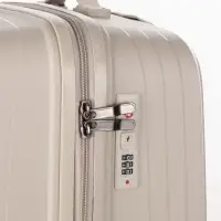 Чемодан на колёсах, 28", кодовый замок, 47&times;28&times;75 см, светло-бежевый