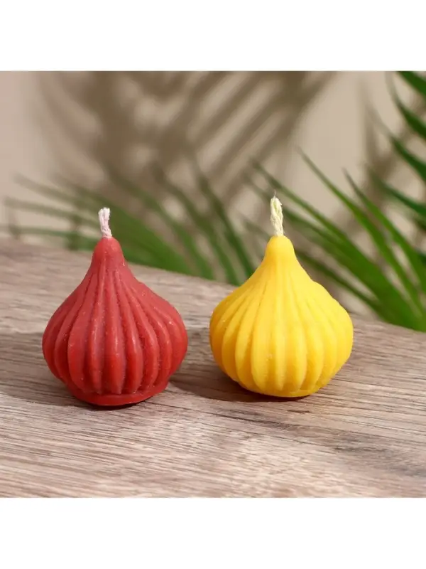 Свеча "Луковица" 5х5х5 см, соевый воск МИКС