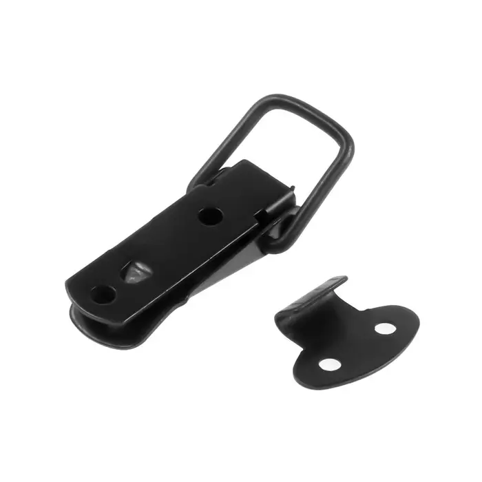 Замок-защелка на ящик, 4.5 см, железный, черный,10 шт.
