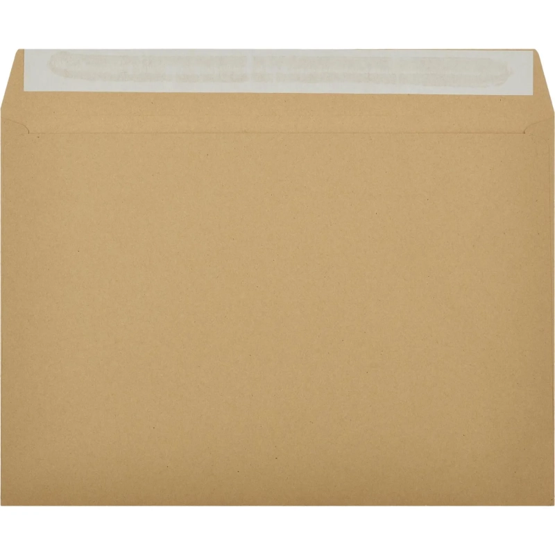 Конверт С4&nbsp; из крафт бум. 90 г/м2 с силиконовой лентой, 25 шт/уп