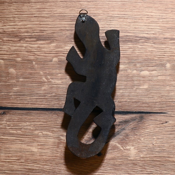 Панно дерево  Панно дерево "Геккон с пятнистыми лапками" 0,5х7,5х20 см