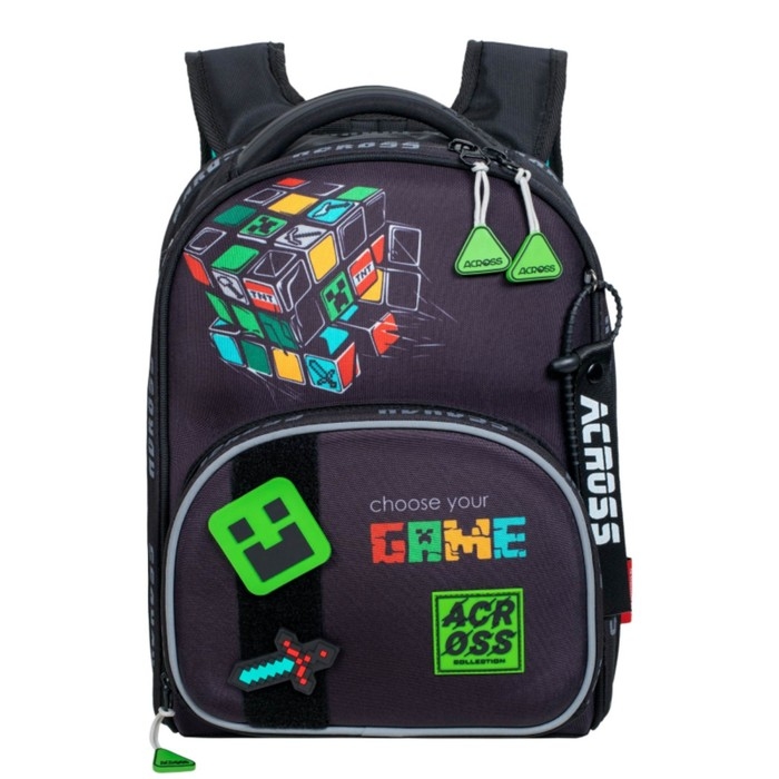 Рюкзак школьный 37 х 28 х 12 см, эргономичная спинка, Across 194 Рюкзак школьный 37 х 28 х 12 см, эргономичная спинка, Across 194