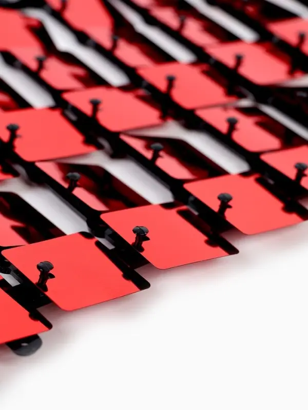 Панель с пайетками для фотозоны, квадратные, 30&times;30 см, красная