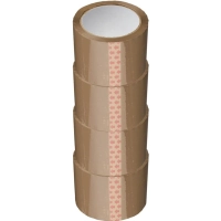 Клейкая лента &nbsp;72мм х66м 38 мкм коричневый 4 шт/уп