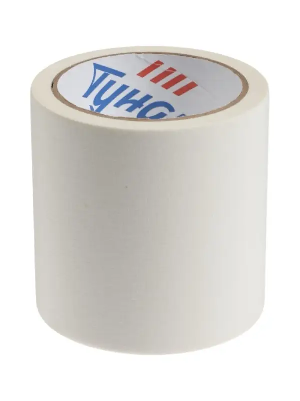 Лента малярная ТУНДРА, самоклеящаяся, бумажная основа, 120 мкм, 100 мм x 25 м