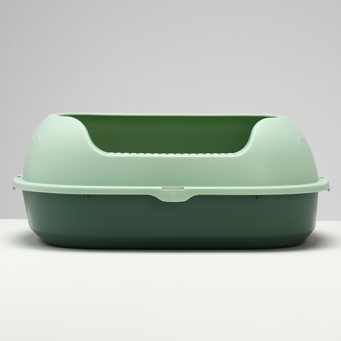 Туалет с бортом 46 х 38 х 18 см, зелёный Туалет с бортом 46 х 38 х 18 см, зелёный