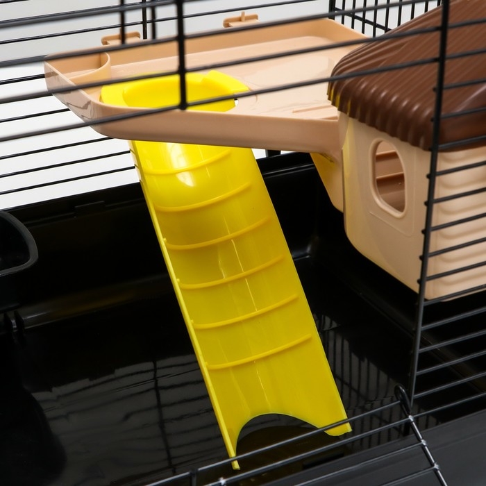 Клетка для грызунов Клетка для грызунов "Пижон", с наполнением 47 х 30 х 27 см, чёрная