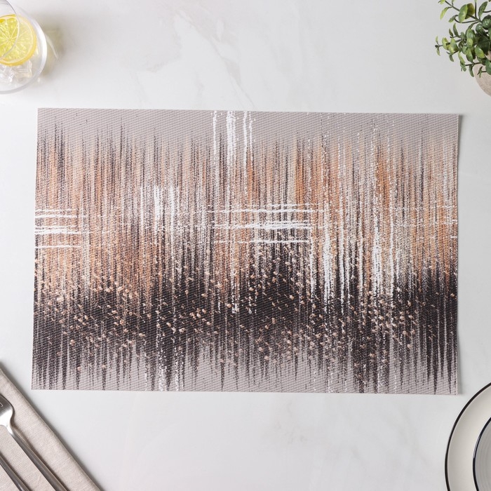 Салфетки сервировочные на стол Доляна «Сияние», 4 шт, 45×30 см