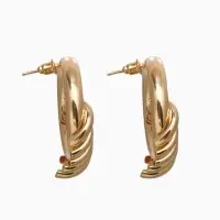 Серьги металл &laquo;Кольца&raquo;, тренд, цвет золото