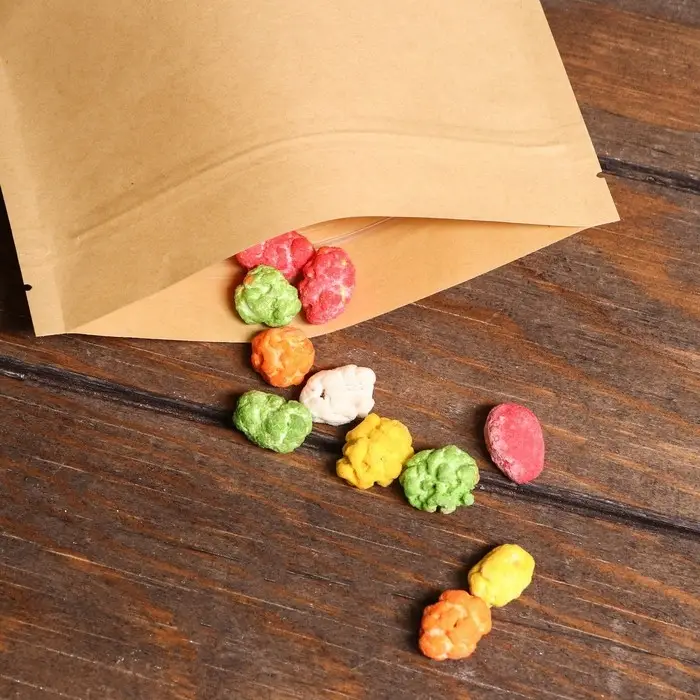 Пакет Zip - lock Крафт с прямоугольным окном, плоский, 16×26 см Пакет Zip - lock Крафт с прямоугольным окном, плоский, 16×26 см