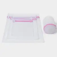 Мешки для стирки, 4 шт., L= 60&times;50, M=50&times;40, S=40&times;30, Цилиндр=15&times;16, белые