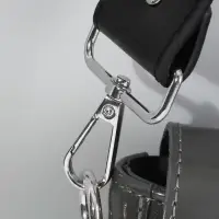 Ручка для сумки, с карабинами, 100 &plusmn; 1 см &times; 4 см, цвет чёрный