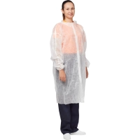 Халат на кнопках (30 гр) XL белый (10 шт/упак)