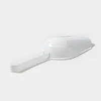 Совки для сыпучих продуктов, набор 3 шт., 15.5&times;5.5&times;2.5 / 18.7&times;6.7&times;3 / 22.1&times;8&times;3.1 см, пластик, белые