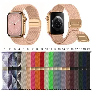 Ремешок для Apple Watch 38/40/41/42mm плетеный нейлоновый в ассортименте