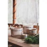 Ковш - черпак для бани и сауны, 1.5 л, липа, нержавеющий обруч, 48 см, 855 г, &laquo;Добропаровъ&raquo;