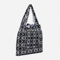 Сумка хозяйственная на кнопке, складная, цвет чёрный Сумка хозяйственная на кнопке, складная, цвет чёрный