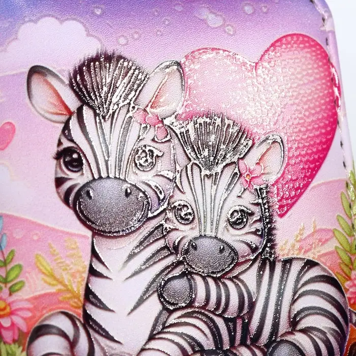 Кошелёк на молнии &laquo;Зебры&raquo;, разноцветный