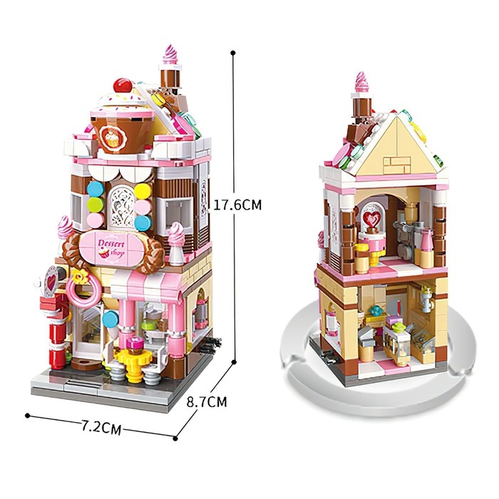 Конструктор блочный «Кондитерская», 344 детали Конструктор блочный «Кондитерская», 344 детали