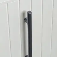 Ручка рейлинг ТУНДРА, облегчённая, d=12 мм, м/о 160/250 мм, внеш. ножка, цвет графит