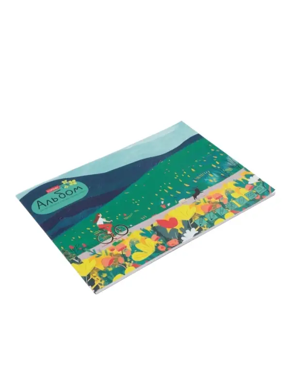 Альбом д/рис и х/раб А4 10л  Альбом д/рис и х/раб А4 10л "Наедине с собой", 220г/м²,отрыв,ж/подл,мел бум,мат лам+тисн