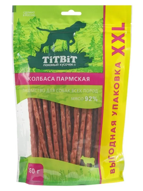 Лакомство TitBit для собак Колбаса Пармская, для всех пород, 350 г