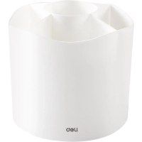 Подставка-органайзер Deli EM434, вращ, 118х118х120мм, 5 отделений, белая