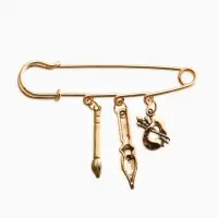 Булавка &laquo;Художник. Кисти, палитра&raquo;, 7 см, цвет чернёное золото