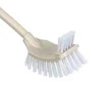 VETTA Ёрш для туалета с двойной щеткой для труднодоступных мест, пластик, 12х10,5х42,5см