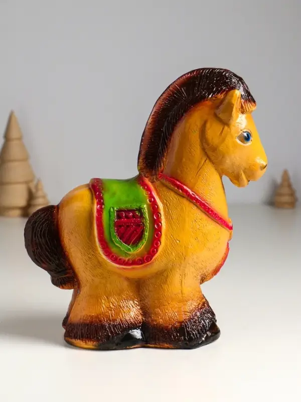 Копилка для денег «Лошадка пони», гипс, 23×20×10.5 см, коричневый Копилка для денег «Лошадка пони», гипс, 23×20×10.5 см, коричневый