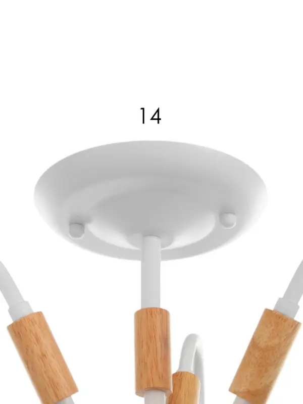 Люстра потолочная BayerLux &laquo;Нельсен&raquo;, Е27, 3&times;40 Вт, 57&times;57&times;25 см, белая