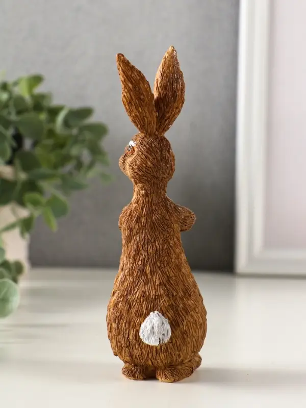 Сувенир полистоун  Сувенир полистоун "Кролик с морковью" 4,7х5х15 см