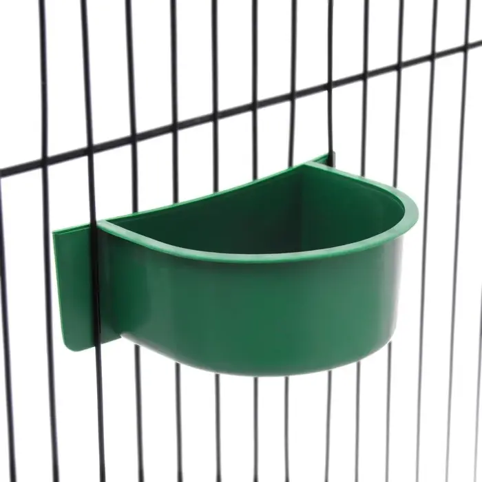 Кормушка для птиц, 10.6&times;8.3&times;3.6 см, пластик, зелёная