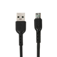 Кабель Hoco X33, microUSB - USB, 4 А, 1 м, PVC оплетка, черный