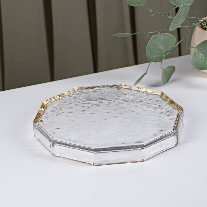 Поднос стеклянный Fairyshine, 24×3 см Поднос стеклянный Fairyshine, 24×3 см