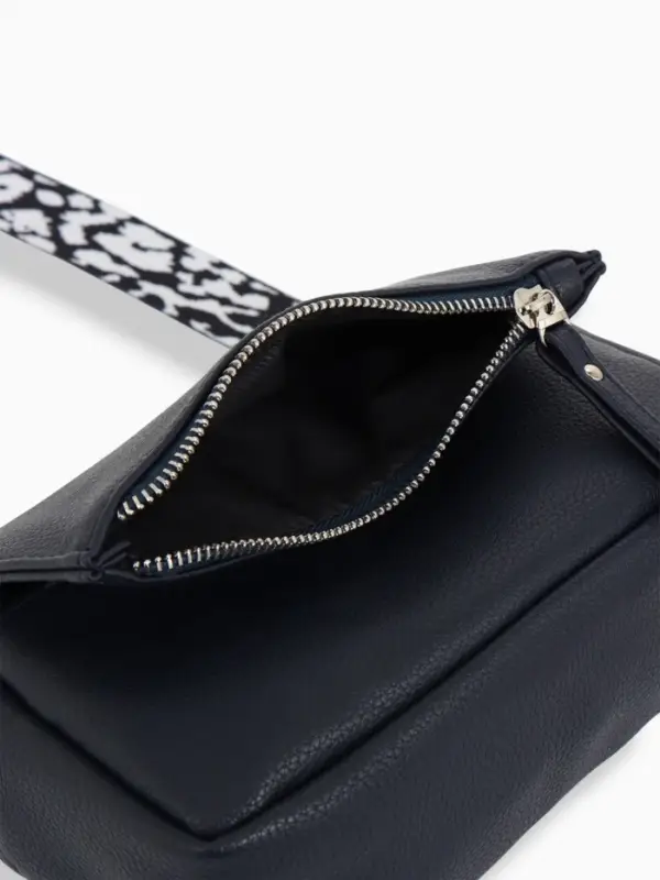 Сумка женская кросс-боди TEXTURA на молнии, 21&times;7&times;13 см, синяя