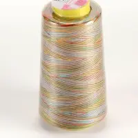 Нитки мультиколор, 40/2, 2700 м, полиэстер, разноцветные