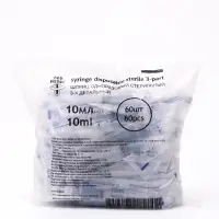 Шприц 3-х компонентный, 0.8&times;40 на 0.8&times;38 10.0 мл с иглой 21Gх1 1/2"
