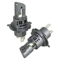 Лампа светодиод. H4 COMPACT, 23Вт, 5200Лм (2600Лм x 2), 6500К, 12В, кмпл. 2 шт.
